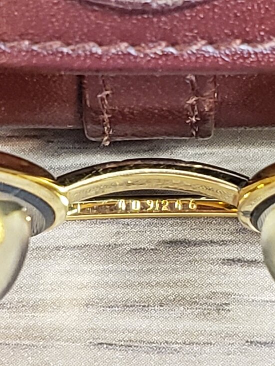 Cartier Santos Vendôme Aviator Sunglasses – Vintage Authentic Gold Frame w/ Case main image 10